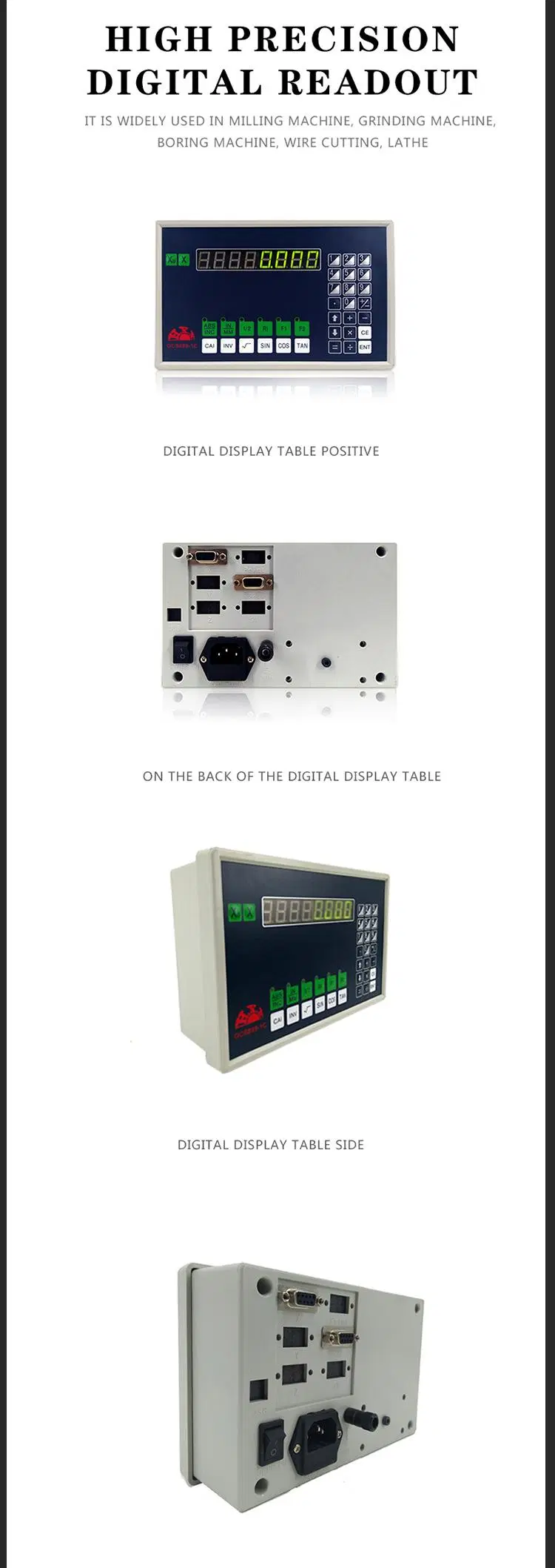 Digital Readout Dro with Position Transducer Linear Scale