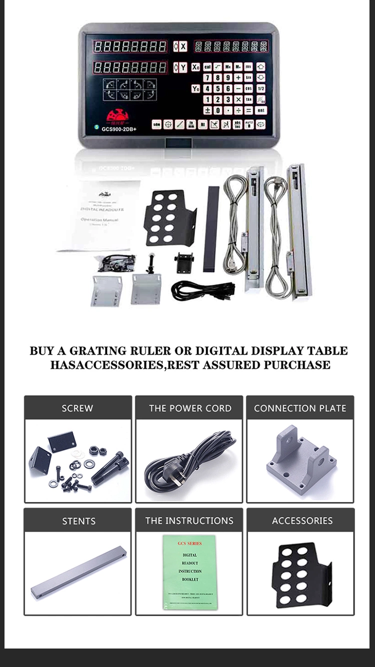 Digital Readout Dro with Digital Encoder Glass Linear Scale